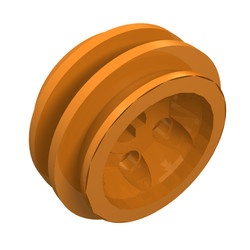 2994-4G Wiel 30.4x14 VR 6 gaten (alleen velg) oranje gebruikt *5W000