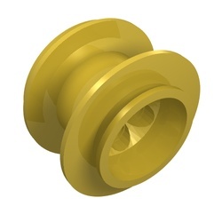 2996-3 Wiel 68.8x40 VELG (PAKKETZENDING) geel NIEUW *5W000