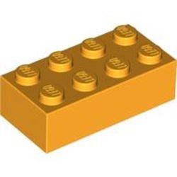 3001-110G Steen 2x4 oranje, lichthelder gebruikt *1A062