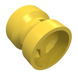 30027a-3G Wiel klein 8x9mm breed rond gat (raceauto) geel gebruikt *5W000