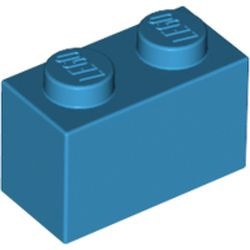 3004-153 Steen 1x2 blauw, donkerazuur NIEUW *1B007