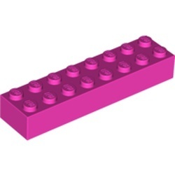 3007-47 Steen 2x8 roze, donker NIEUW *5K0000