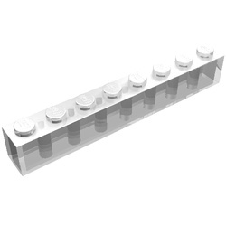 3008-12Gb Steen 1x8 VERGEELD transparant gebruikt *1A029