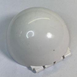 30083-1 Ruit 6x6x3 Halve bol met scharnier wit NIEUW *