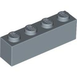 3010-55G Steen 1x4 blauw, zandkleurig gebruikt *1A020