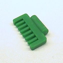 30112b-6G Belville paardenborstel groen gebruikt *1E019