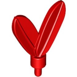 30126-5 Pluim- veren met pin rood NIEUW *0L015