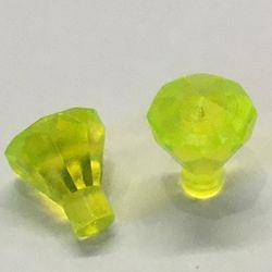 30153-16 Diamant transparant, neongroen NIEUW *1B051