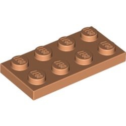 3020-28 Platte plaat 2x4 caramel NIEUW *1B204
