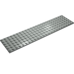 3026-86 Platte plaat 6x24 grijs, licht (blauwachtig) NIEUW *5K0000