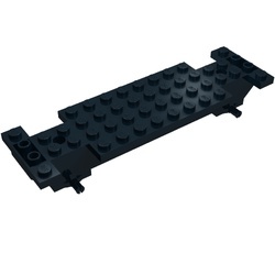 30262-11G Bodemplaat 2x14x1 1/3 zwart gebruikt *R3