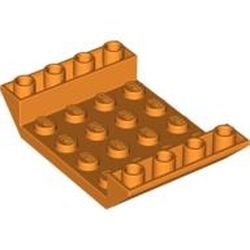 30283-4G Omgekeerde dakpan 45 graden 4x6 dubbel met 4x4 uitsnede oranje gebruikt *1D014