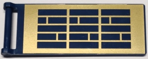 30292pb053-63 Vlag 7x3 Gouden zonnepanelen blauw, donker NIEUW *5C101