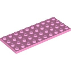 3030-104 Platte plaat 4x10 roze, helder NIEUW *5K0000