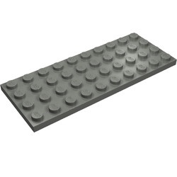 3030-85 Platte plaat 4x10 grijs, donker (blauwachtig) NIEUW *5K0000