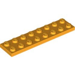 3034-110 Platte plaat 2x8 oranje, lichthelder NIEUW *5K0000