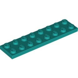 3034-39 Platte plaat 2x8 turquoise, donker NIEUW *5K0000