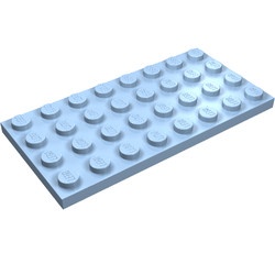 3035-105 Platte plaat 4x8 blauw, lichthelder NIEUW *5K0000