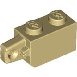 30364-2 Scharniersteen 1x2 vinger korte zijkant VERTICAAL crème NIEUW *1L0000