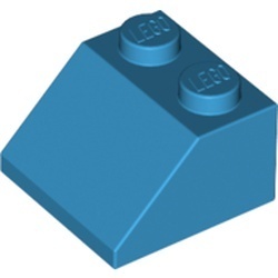 3039-153 Dakpan 45 graden 2x2 blauw, donkerazuur NIEUW *1B135