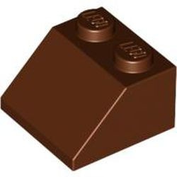 3039-88G Dakpan 45 graden 2x2 bruin, roodachtig gebruikt *1D021