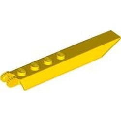30407-3 Plaat 1x8 scharnier gebogen zijkanten, 4 noppen, rechthoekige plaat onder geel NIEUW *5C007