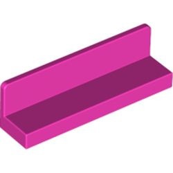 30413-47 Paneel 1x4x1 (bankje lang) roze, donker NIEUW *1B021