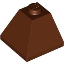 3045-88 Dakpan 45 graden 2x2 hoek buitenzijde bruin, roodachtig NIEUW *1B214