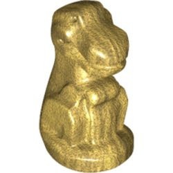 30464-65 Baby T-rex goud, metallic NIEUW *