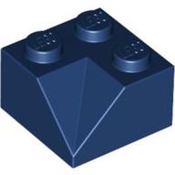 3046a-63G Dakpan 45 graden 2x2 hoek binnenzijde voor oa dakkapel zie 3049 voor nok blauw, donker gebruikt *1D033