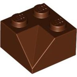 3046a-88 Dakpan 45 graden 2x2 hoek binnenzijde voor oa dakkapel zie 3049 voor nok bruin, roodachtig NIEUW *1B211