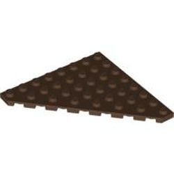 30504-8G Platte plaat 8x8 afgekapte hoek bruin (klassiek) gebruikt *1G011