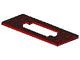 3058-5G Platte plaat 6x16 met uitsnede motor rood gebruikt *5D0000