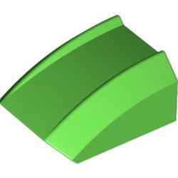 30602-36 Dakpan rond 2x2 ribbeltjes (geen noppen bovenop) groen, helder NIEUW *1B187