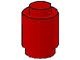 3062a-5G Steen 1x1 rond- met inkeping onder, DICHTE nop rood gebruikt *1B334