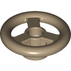 30663-150 Stuurwiel 2 noppen breed crème,donker NIEUW *1A082
