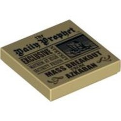 3068bpb0345-2G Tegel 2x2 Krant crème gebruikt *5T05-24