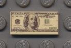 3069b-CUS009 Tegel 1x2 Dollarbiljet 2 dollar wit NIEUW *