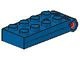 3149c01-7G Scharnierplaat groot 2x5 compleet blauw gebruikt *1D0000