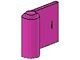 3188-47G Deur 1x3x2 rechts (dicht) roze, donker gebruikt *1B394