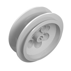 32020-1G Wiel 42.3x18mm lange ashouder wit gebruikt *5W000