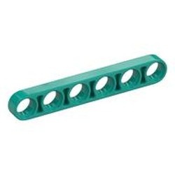 32063-39G Technic, Hefbalk 1x6 dun turquoise, donker gebruikt *