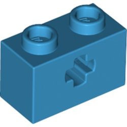32064-153 Technic, steen 1x2 met asgat blauw, donkerazuur NIEUW *1B013