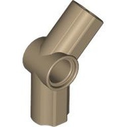 32192-69 Technic, Hoekverbinding gebogen 135 graden #4 crème,donker NIEUW *0B005