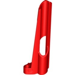 32535-5G Technic, Sierpaneel # 8 Small Long, Large Hole, Side B rood gebruikt *5K000