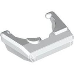 3264-1 Vizier voor helm met antenne wit NIEUW *0L0000