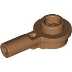 32828-150 Paal lengte 1 met plaat 1x1 open nop caramel, midden NIEUW *