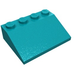 3297-39 Dakpan 33 graden 3x4 turquoise, donker NIEUW *5K000