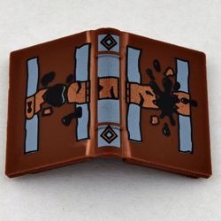33009pb001-8 Boek met slot en vlekken - Dagboek van Tom Riddle bruin (klassiek) NIEUW *0D0000