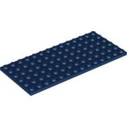 3456-63 Platte plaat 6x14 blauw, donker NIEUW *5K0000